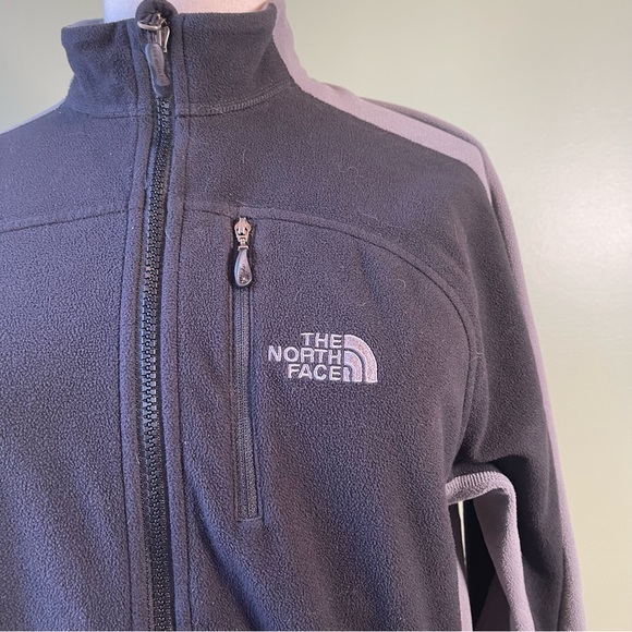 The North Face Men’s Black Grey Apex Fleece Full Zip Jacket - Size Small - Picture 3 of 7